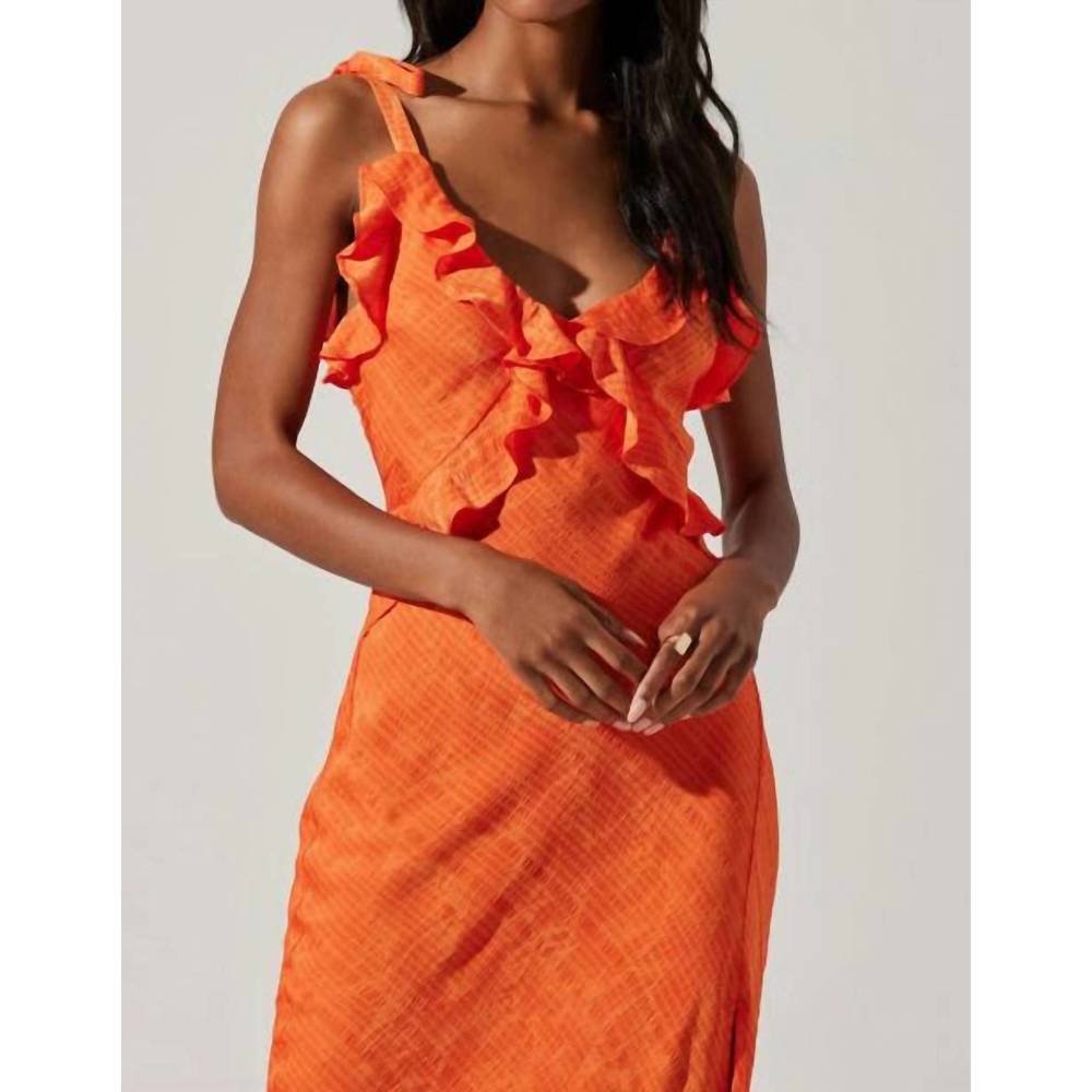 Astr Orange Maxi Dress - Picture 4 of 5